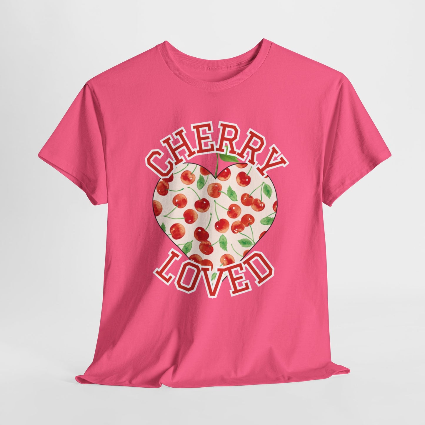 CHERRY LOVED TEE – Sweetheart Energy with Varsity Vibes ❤️