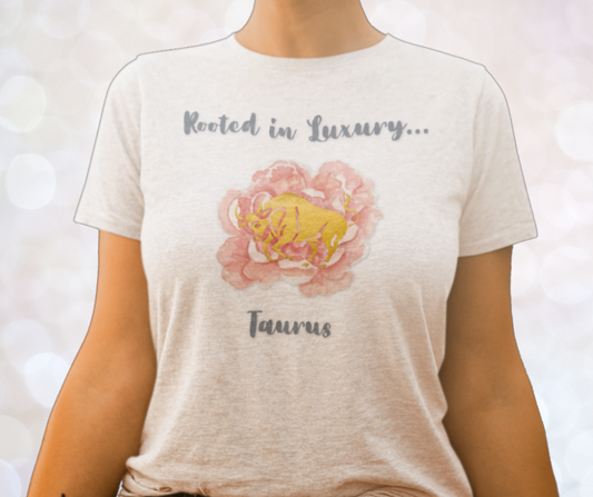 TAURUS- DEMURE TEE-BOHO BLUE