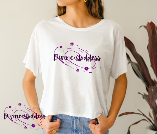 DIVINE GODDESS- BRAND CROP TEE