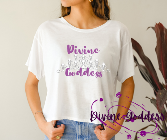 DIVINE GODDESS CROPPED TEE