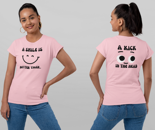 A SMILE TEE– Double the Vibe, Front & Back 😄🌙