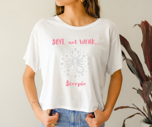 SCORPIO- CROP TEE- SOFT- NOT WEAK